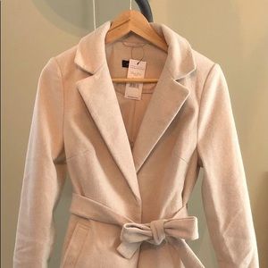 Cream Belted Coat | ASOS New Look